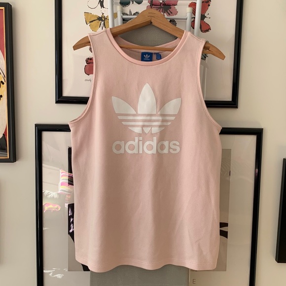 pink adidas tank